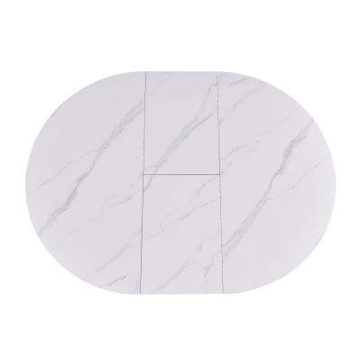 Стіл Askold R D120 Snow White Matt, Чорний (1011489626) дешево