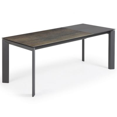 Стіл Atta 120x80 Ceramics Графіт з ефектом дощу (90636272) дешево