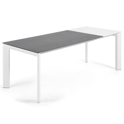 Стіл Atta 140x90 Ceramics Світло-сірий, Білий (90636253) дешево