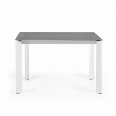 Обідній стіл ATTA Кераміка 120х80 Графіт, Білий (90935657) недорого