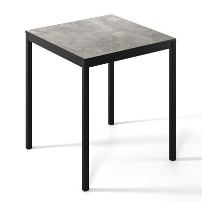 Стіл Brevity Loft Mini 67х67 ДСП Ательє світлий, Чорний (931380279)