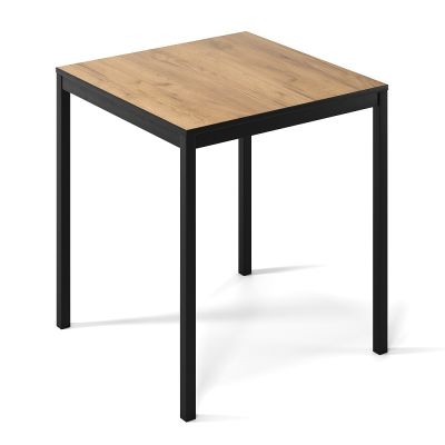 Стіл Brevity Loft Mini 67х67 ДСП Дуб крафт золотий, Чорний (931380276)