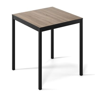 Стіл Brevity Loft Mini 67х67 ДСП Дуб вінтаж оксид, Чорний (931380278)