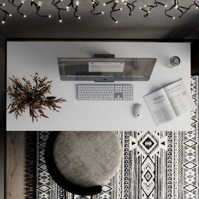Стол Brevity Loft Standart 140х67 ДСП Белый, Белый (931380295) недорого
