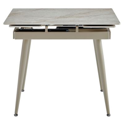 Стол Connor 90х75 Shks Beige Glossy, Сахара (1011489649)