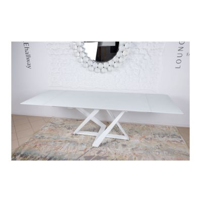 Стол Fleetwood New Белый, Стекло (52372471) дешево
