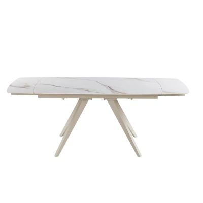 Стол Galen 145х85 White Golden Glossy, Сахара (1011489658) с доставкой