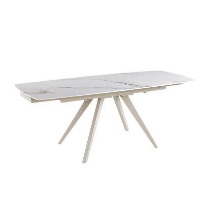 Стол Galen 145х85 White Golden Glossy, Сахара (1011489658) недорого
