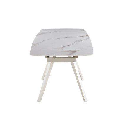 Стол Galen 145х85 White Golden Glossy, Сахара (1011489658) дешево