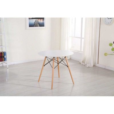 Стіл HATTA Bryan Wood D80 Білий (44429518) дешево