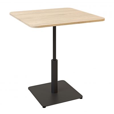 Стол Ibiza light soft 70х70 h-75 Черный, Дуб ЛДСП (611306887)