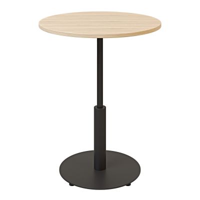 Стол Ibiza round light d-60 h-75 Черный, Дуб ЛДСП (611306865)