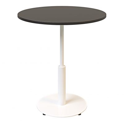 Стол Ibiza round light d-70 h-75 Белый, Черный ЛДСП (611306877)