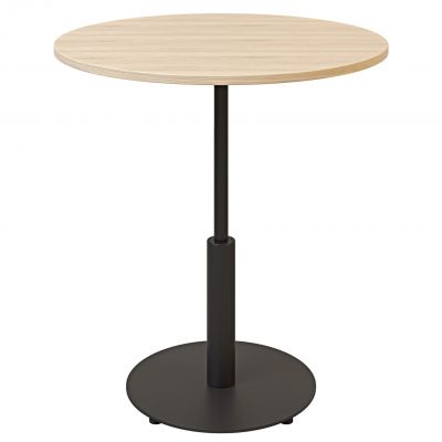 Стол Ibiza round light d-70 h-75 Черный, Дуб ЛДСП (611306875)