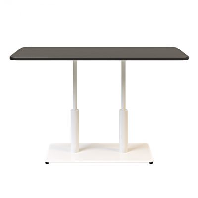 Стол Ibiza Soft Double light 120х70 h-75 Белый, Черный ЛДСП (611306992) недорого