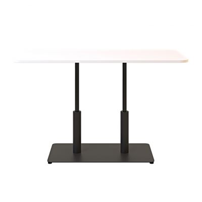 Стол Ibiza Soft Double light 120х70 h-75 Черный, Белый ЛДСП (611306996) недорого
