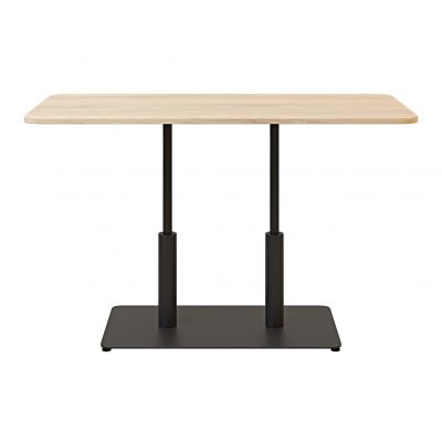 Стол Ibiza Soft Double light 120х70 h-75 Черный, Дуб ЛДСП (611307045) недорого