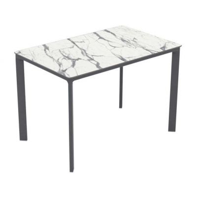 Стол Meet 120х80 white marble, anthracite (1691270953)