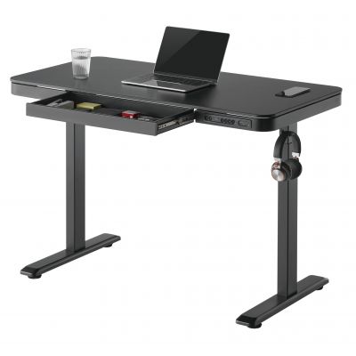 Стіл OfficePro ODE111 118x60 Black, Black (1311154719) недорого