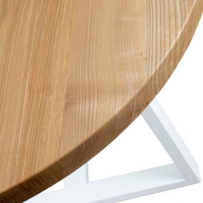 Стол Plato d-90 h-76 9016 Белый  Ясень (61436122) дешево