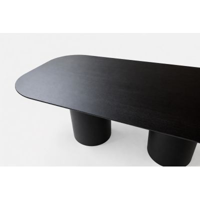 Стіл Plavo Oval Birch 180x100 Чорний (861488782) недорого