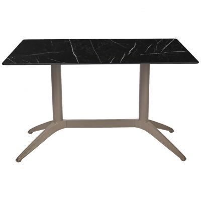 Стол Quatro Duo Fix 120х80 black marble, taupe (1691271616)