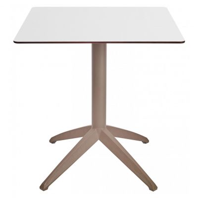 Стіл Quatro Fix 70х70 white, taupe (1691271304)