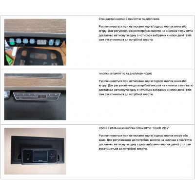 Стіл Suspa ELS 3 memory 138х80 Білий, Сірий (55608287) недорого