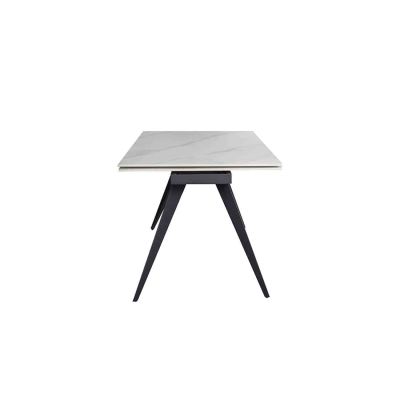 Стіл Торі 120x80 Білий матовий, Чорний (731380948) с доставкой