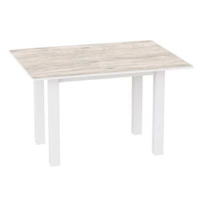 Стіл-трансформер Dinner Glass 120х90 ДСП Артвуд світлий, Білий, Білий (931380222)