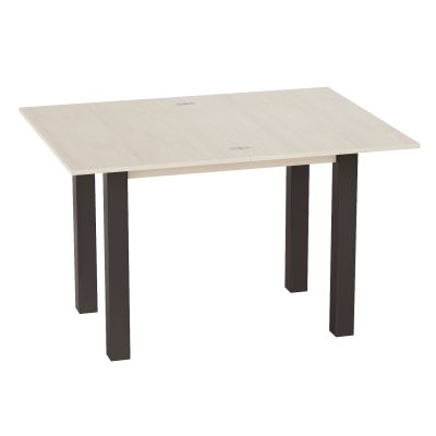 Стол-трансформер Dinner Glass 120х90 ДСП Гикори Рокфорд Светлый, Венге, Белый (931380220) недорого