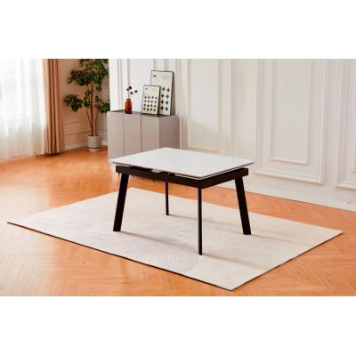 Стол Velvet 120х90 Snow White Matt, Черный (1011489666) с доставкой