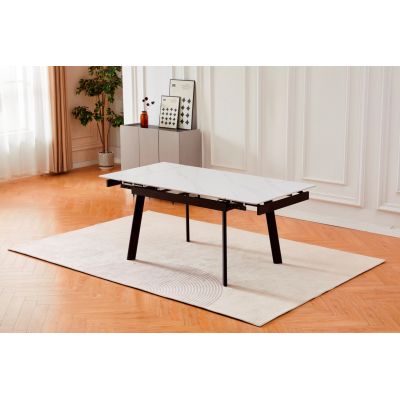 Стол Velvet 120х90 Snow White Matt, Черный (1011489666) дешево