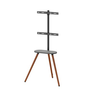 Стойка с креплением для телевизора OfficePro TVS226 43''-65'' Walnut wood, Black (1311470348) дешево