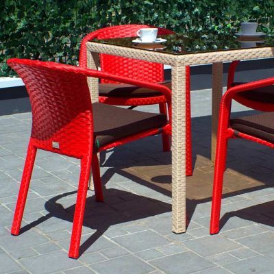 Стул Блюз с подушкой Тентовая ткань 303, Коричневый (41357723) с доставкой