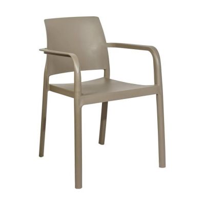 Стул Dock с подлокотниками taupe (1691270524)