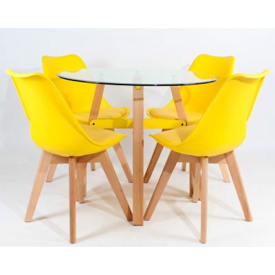 Стілець HATTA Asteria Eco Wood Жовтий (44372433) недорого