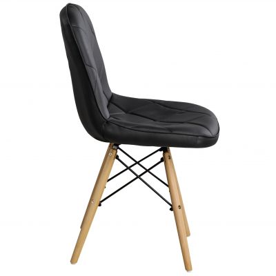 Стул HATTA Rhomb Eco Wood Черный (44373306) дешево