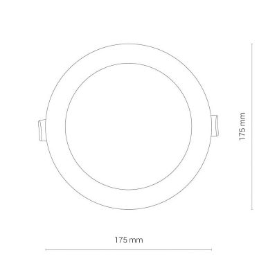 Точковий світильник CL KOS LED 16W 3000K Білий (109731802) дешево