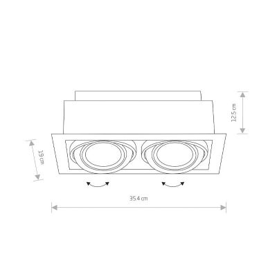 Точечный светильник Downlight IІ ES 111 Черный (109731934) недорого
