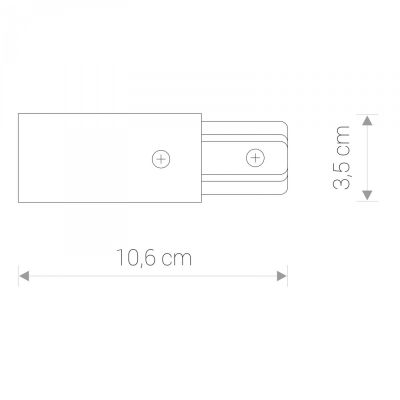 Токоввод Profile power end cap IP20 Белый (109985043) недорого