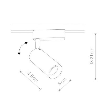 Трековий світильник Iris LED 20W 3000K Чорний (109732225) недорого