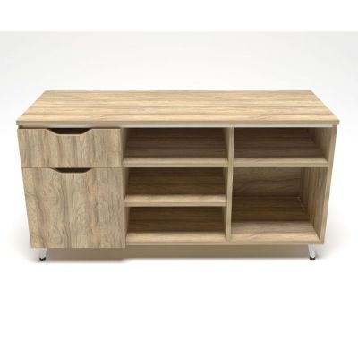 Тумба Delta DL-401L Белый беж, Блэквуд Ячменный  (08479108) дешево