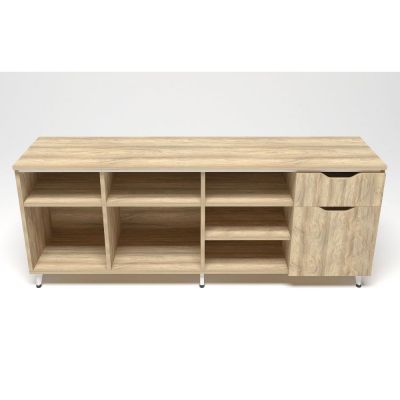 Тумба Delta DL-402R Белый беж, Блэквуд Ячменный  (08479149) с доставкой