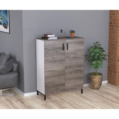 Тумба LT-90x120 Белый, Дуб Палена (59732151) недорого