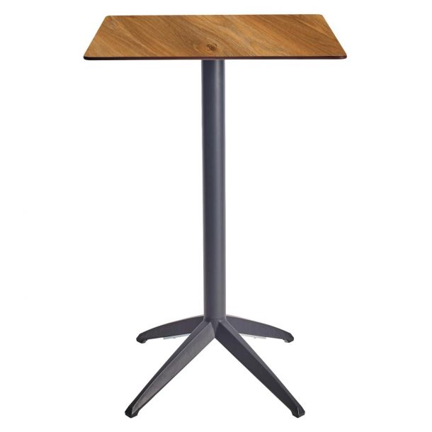 Барный стол Quatro High Fix 60х60 dark oak, anthracite (1691271379) недорого