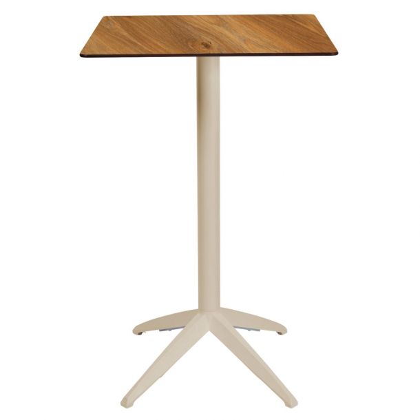 Барный стол Quatro High Fix 60х60 dark oak, sand (1691271363) недорого
