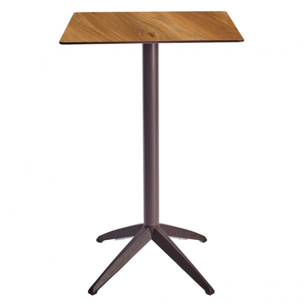 Барный стол Quatro High Fix 70х70 dark oak, moka (1691271519) недорого