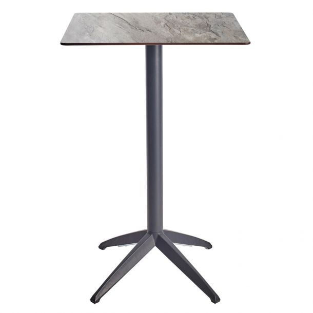 Барный стол Quatro High Fix 70х70 stone, anthracite (1691271515) недорого