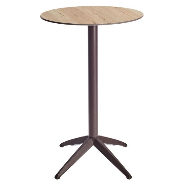 Барний стіл Quatro High Fix D70 oak, taupe (1691271575) недорого